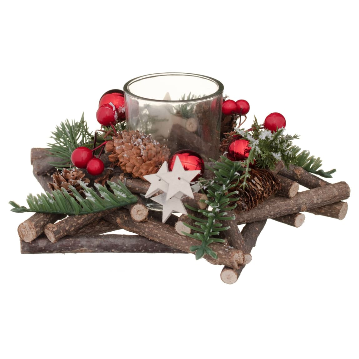 Star Tea Light Holder - Natural