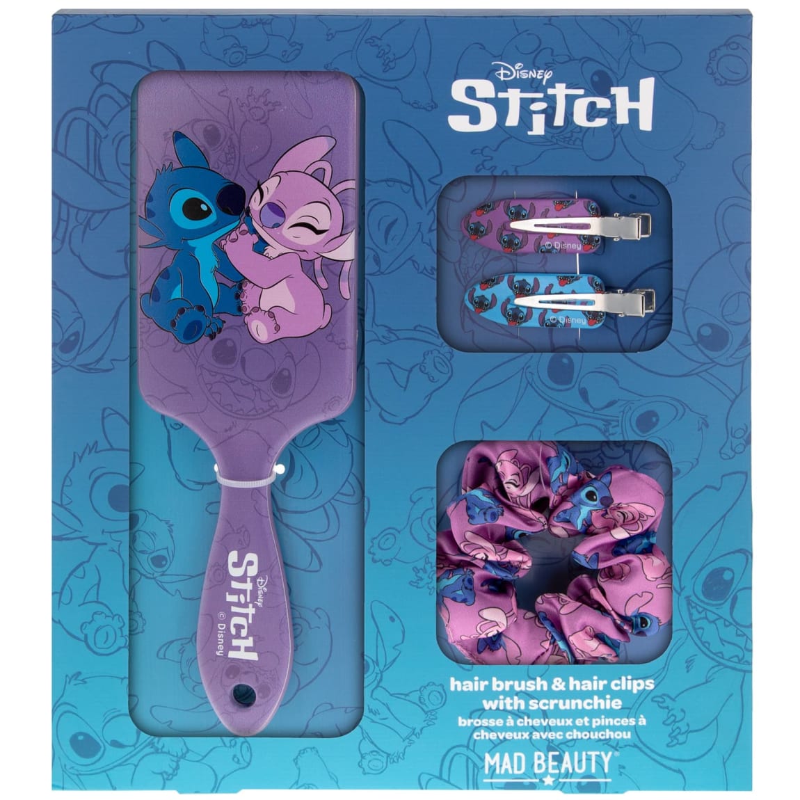 Mad Beauty Disney Stitch Hairbrush Set 4pcs