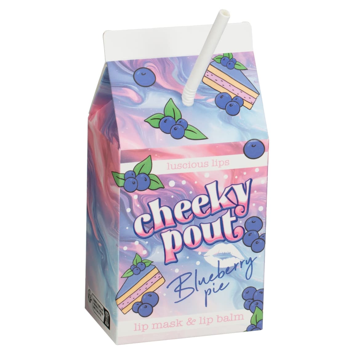 Cheeky Pout Lip Mask & Balm Carton - Blueberry Pie
