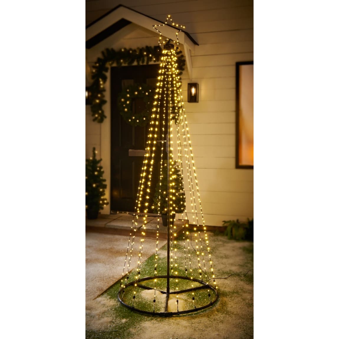 String Light Tree with Star 210cm - Warm White