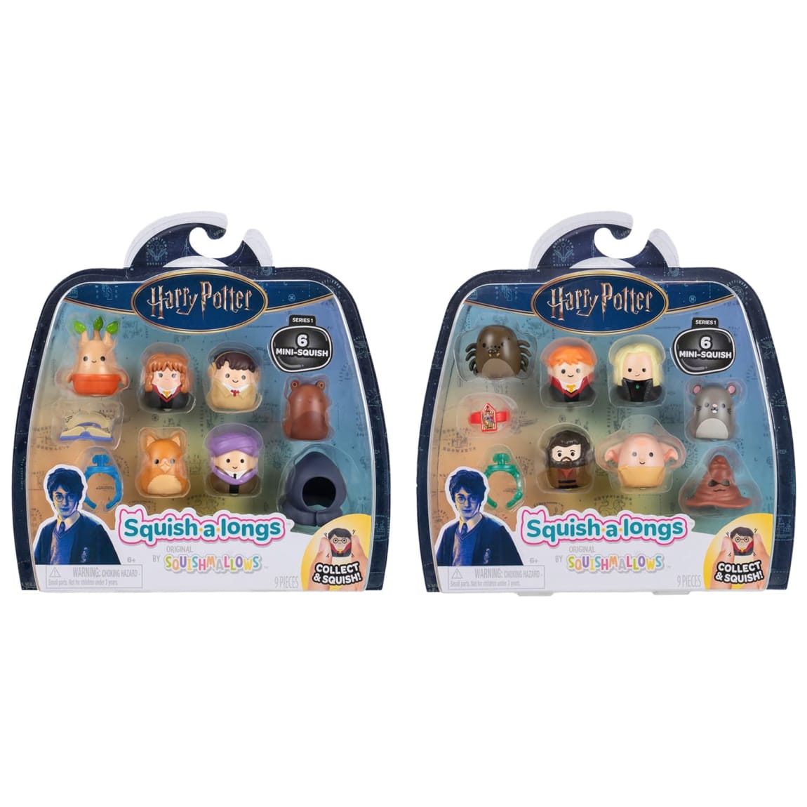 Harry Potter Mini Squish-a-longs 6pk - Assorted
