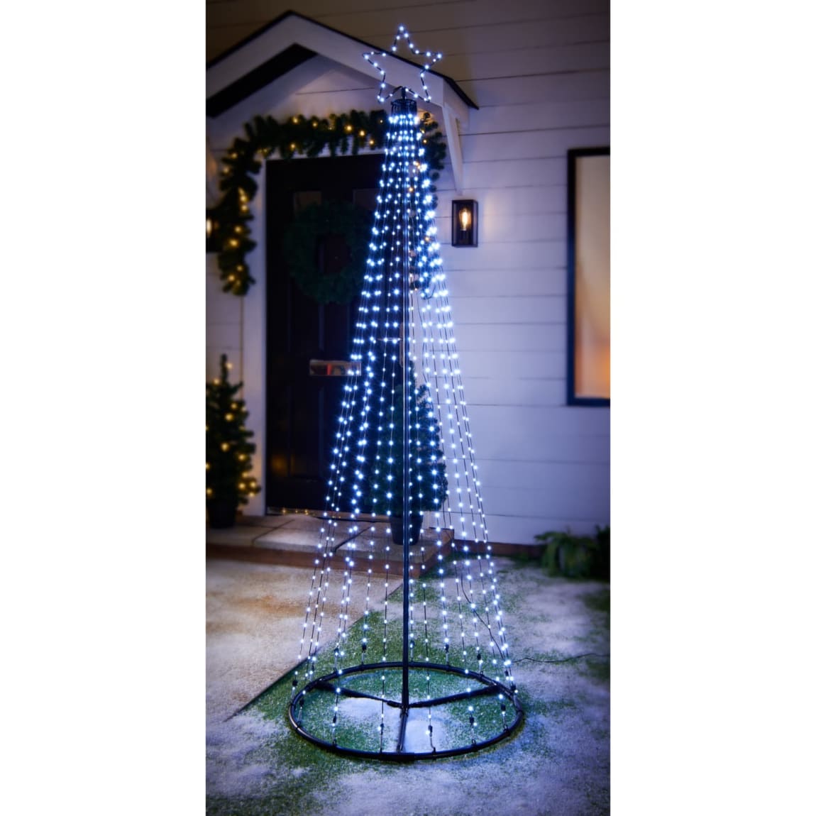 String Light Tree with Star 210cm - Cool White