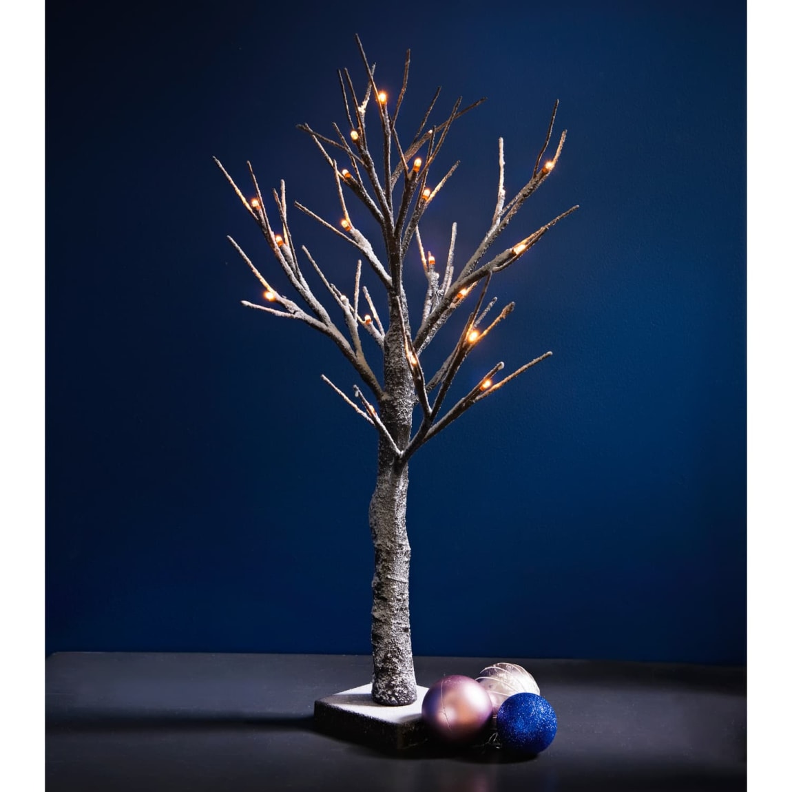 Snowy Effect LED Twig Christmas Tree 60cm