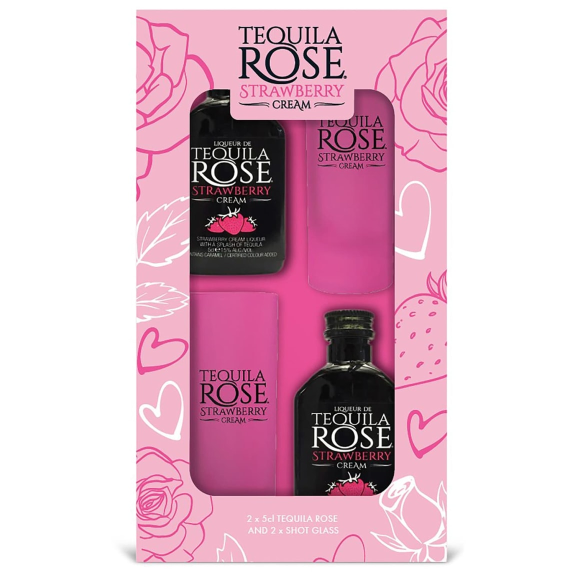 Tequila Rose & Shot Glasses Gift Set