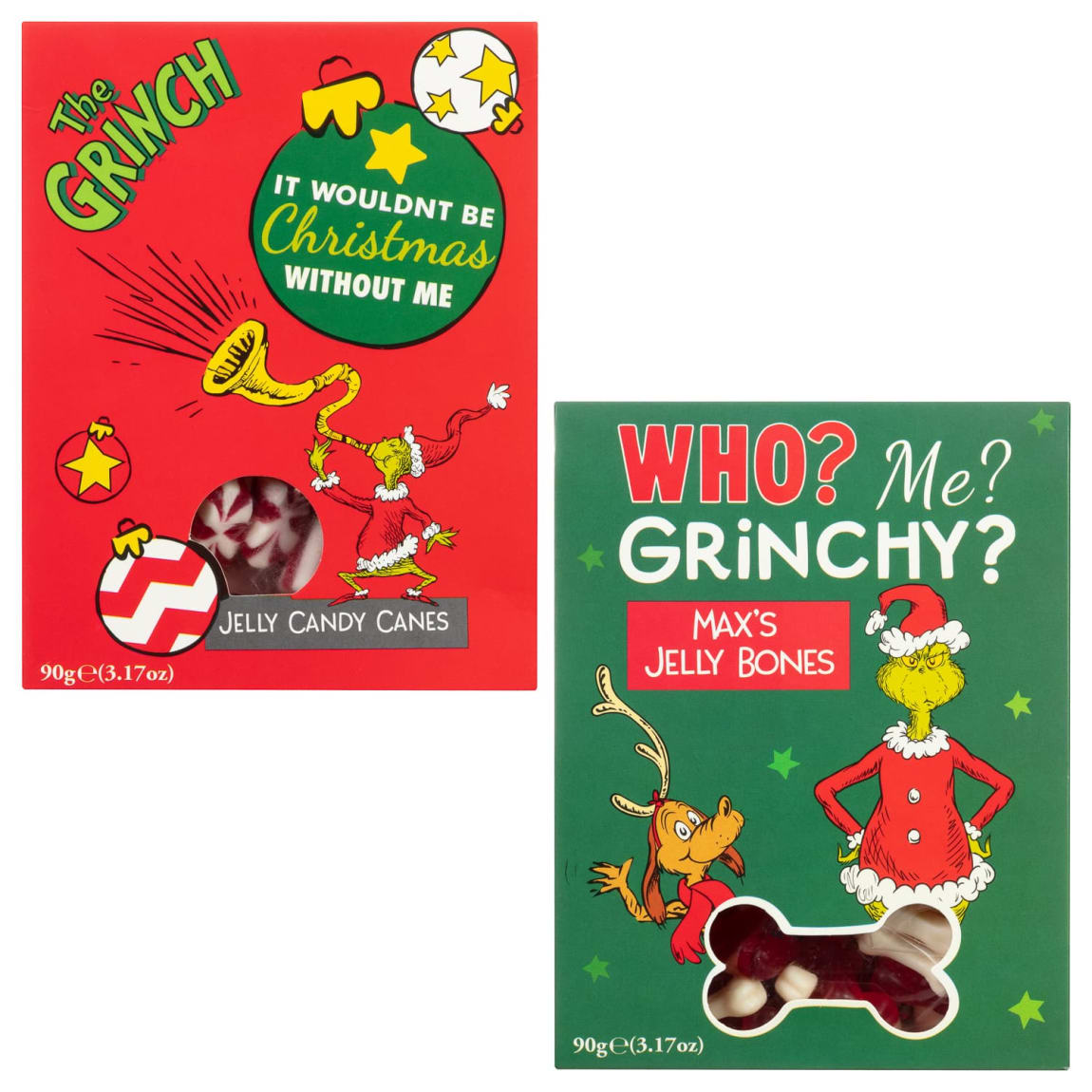 The Grinch Sweet Box 90g - Jelly Candy Canes