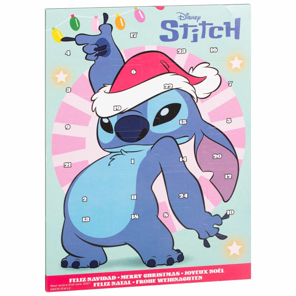 Disney Stitch Milk Chocolate Advent Calendar 50g