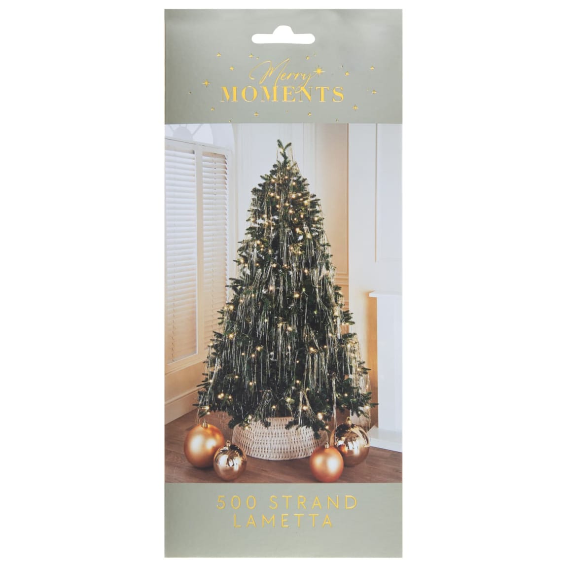 Lametta Tinsel 500 Strands - Gold