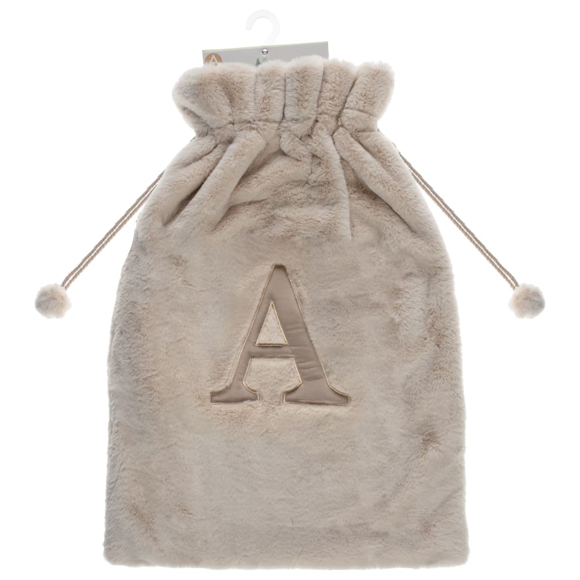 Teddy Alphabet Sack - Taupe - Assorted