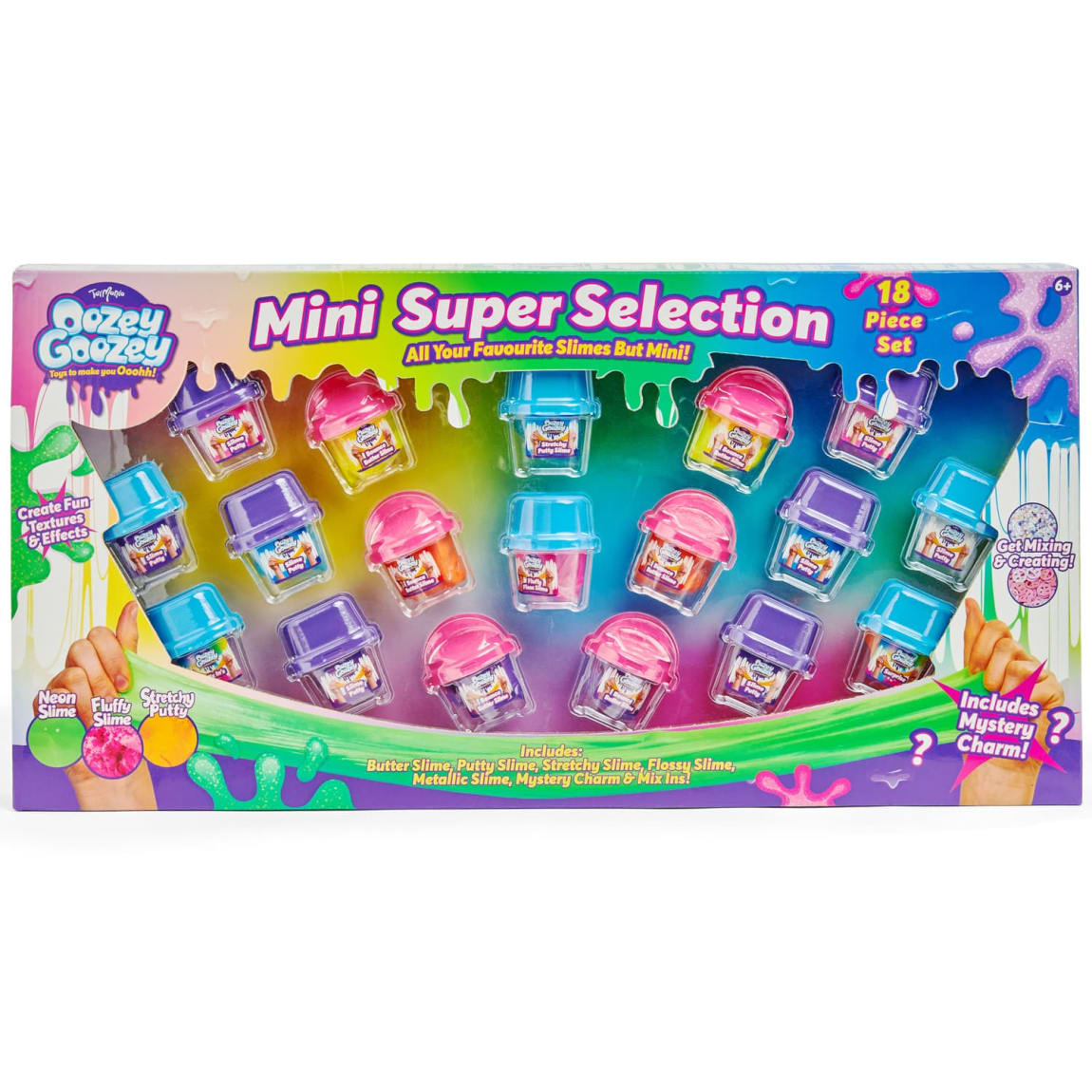 Oozey Goozey Mini Slime Super Selection 18pcs