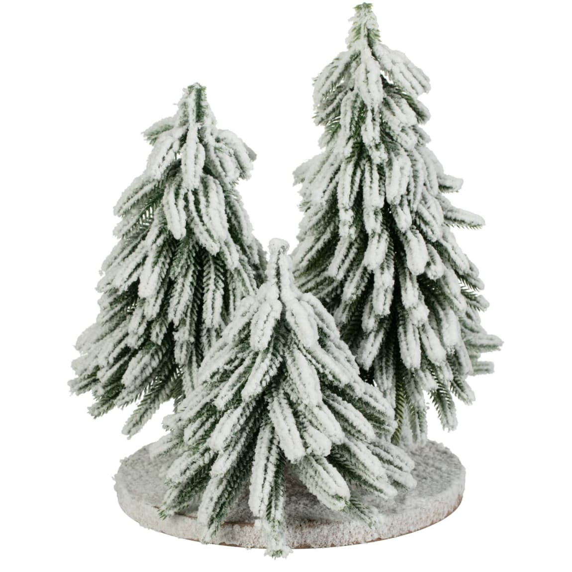 Festive Folklore Frosted Christmas Tree Trio