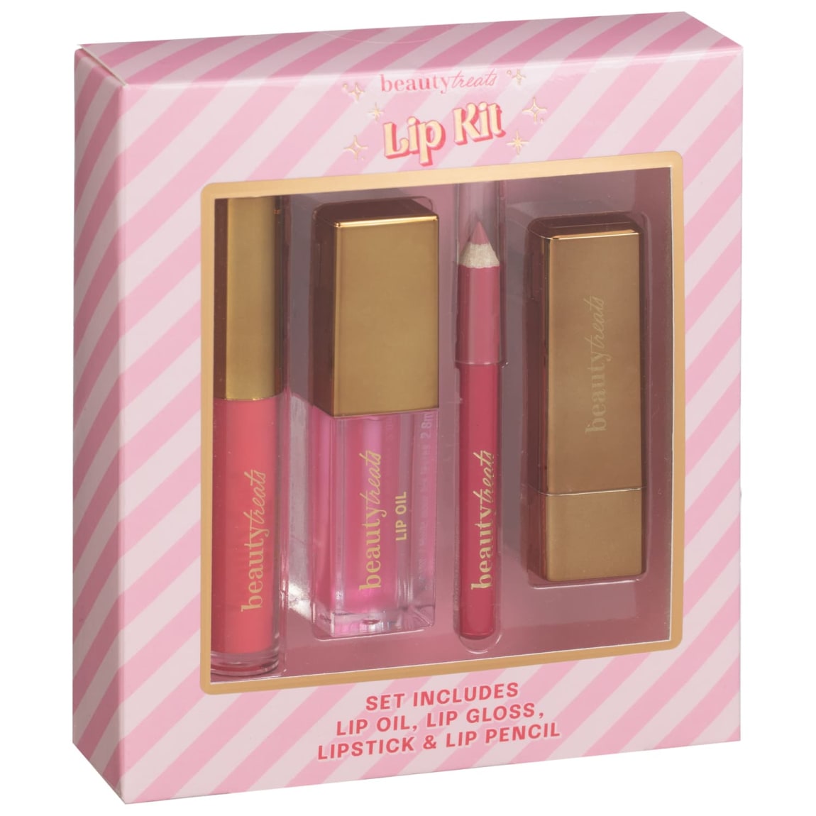 Beauty Treats Lip Kit 4pcs - Pink