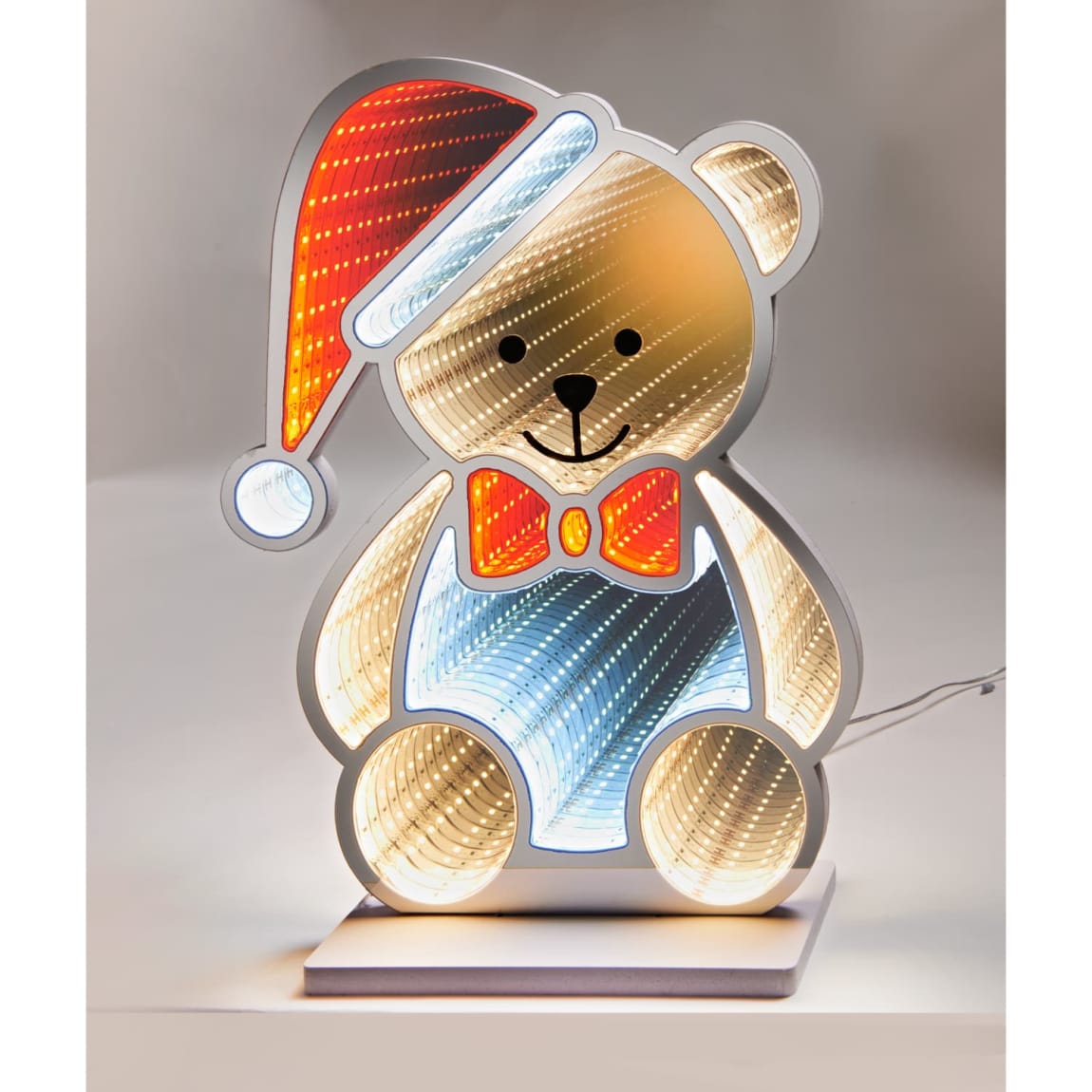 Multicolour Infinity Bear Light Up Decoration