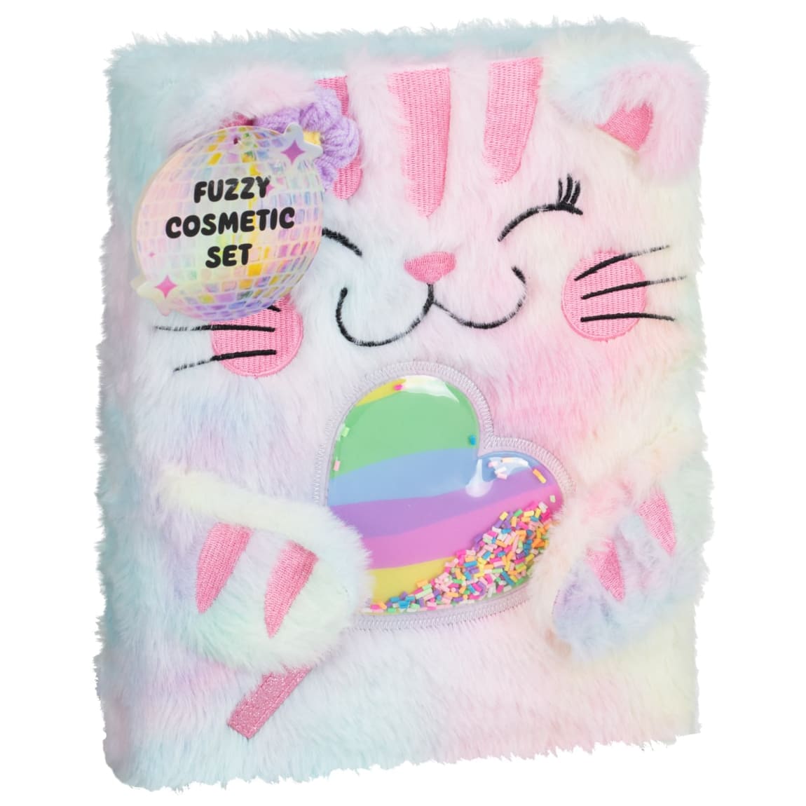 Fuzzy Cosmetic Set - White