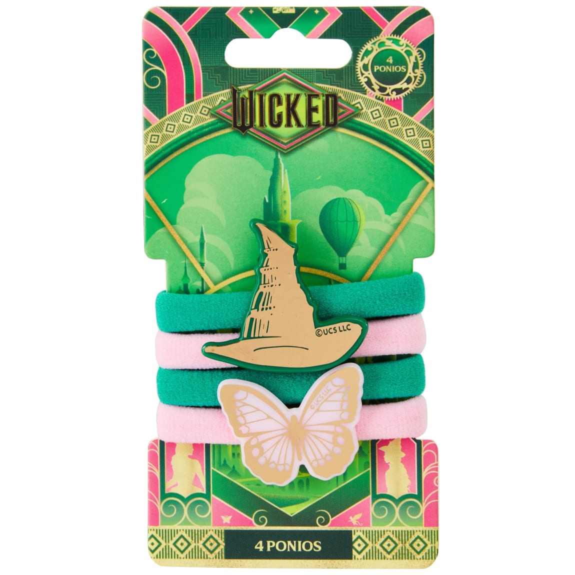 Wicked Ponios with Charms 4pk