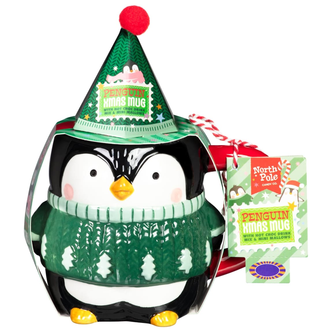 Christmas Mug & Hot Chocolate Set - Penguin
