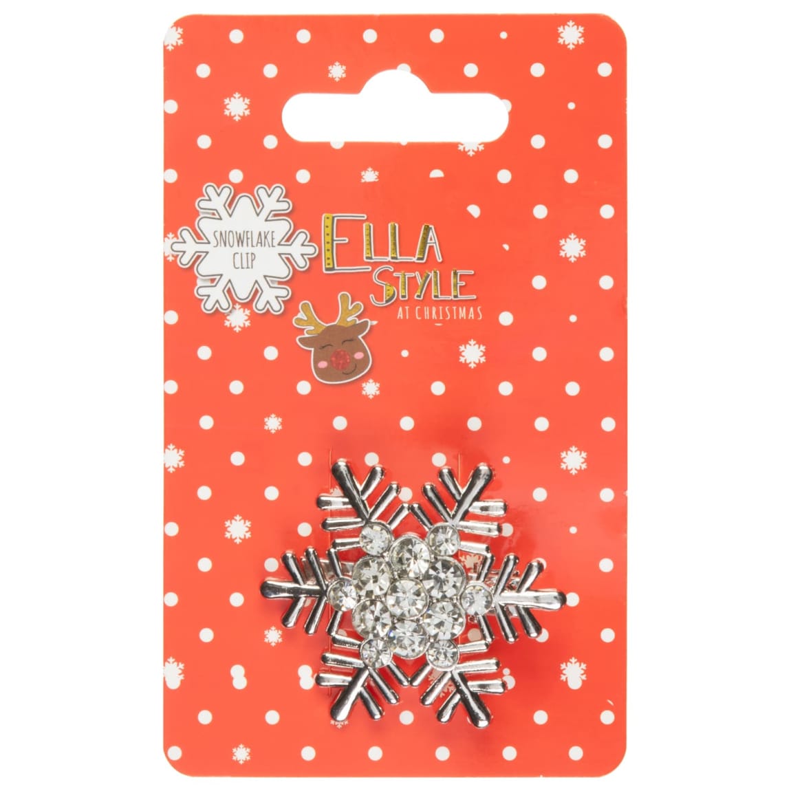 Ella Style at Christmas Snowflake Clip