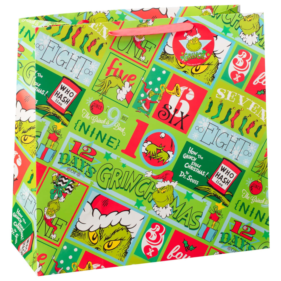 Grinch Giant Christmas Gift Bag - Green