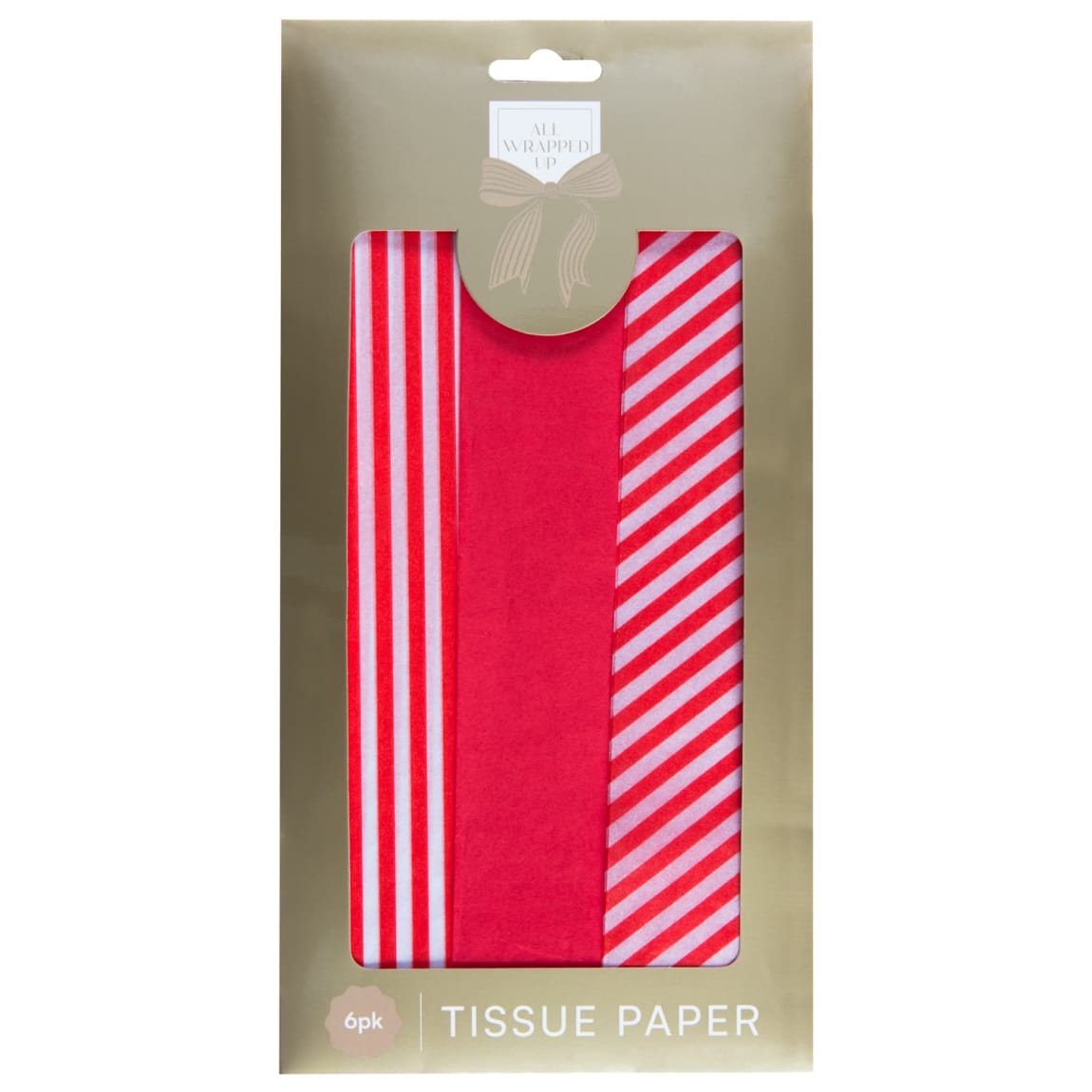 All Wrapped Up Tissue Paper 6pk - Striped