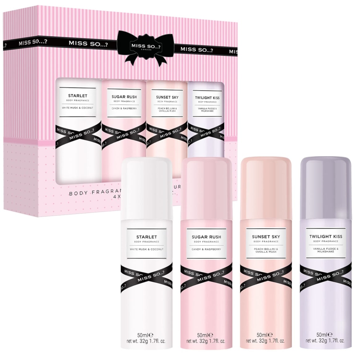 Miss So..? Body Fragrance Gift Set 4pk