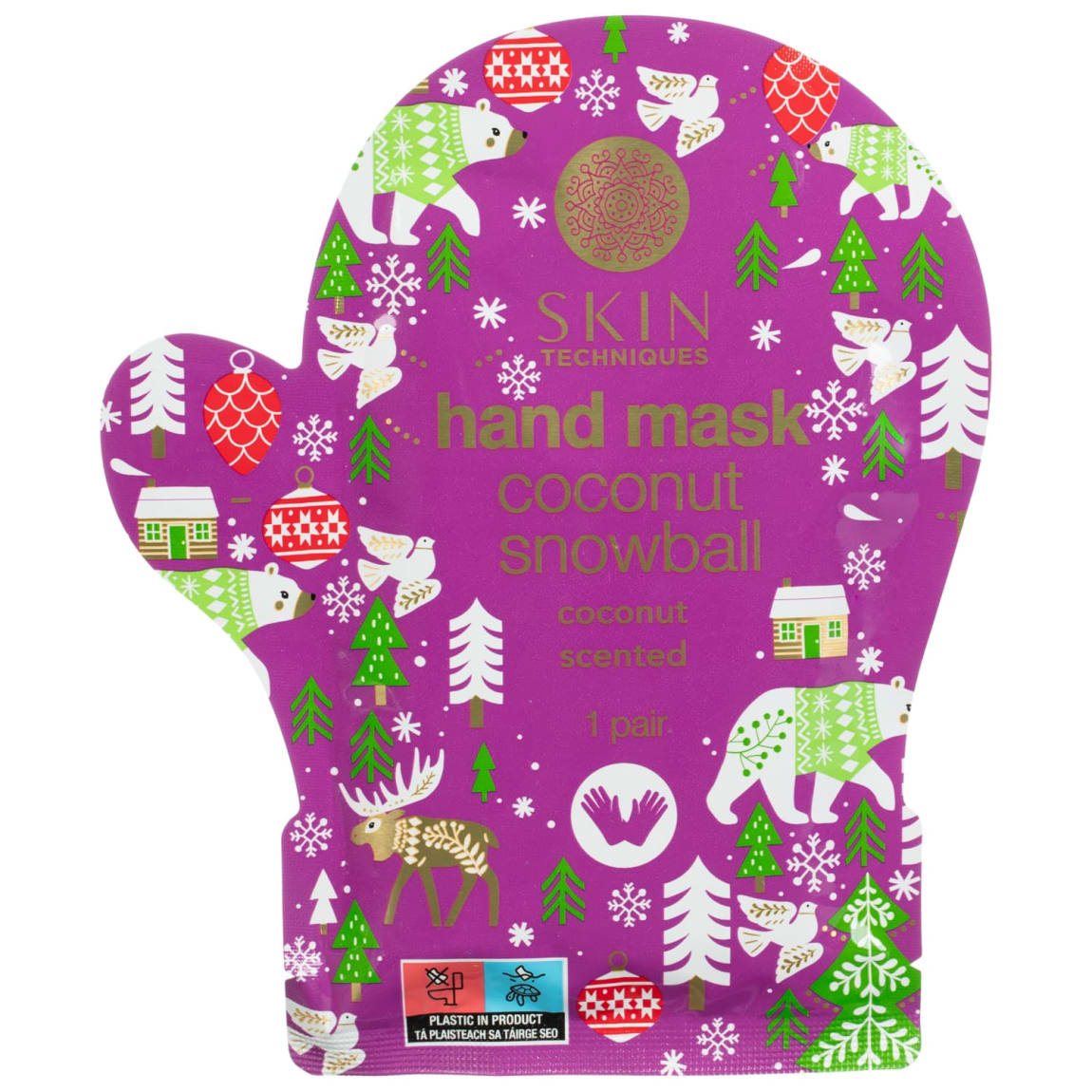 Skin Techniques Coconut Snowball Mitten Hand Mask