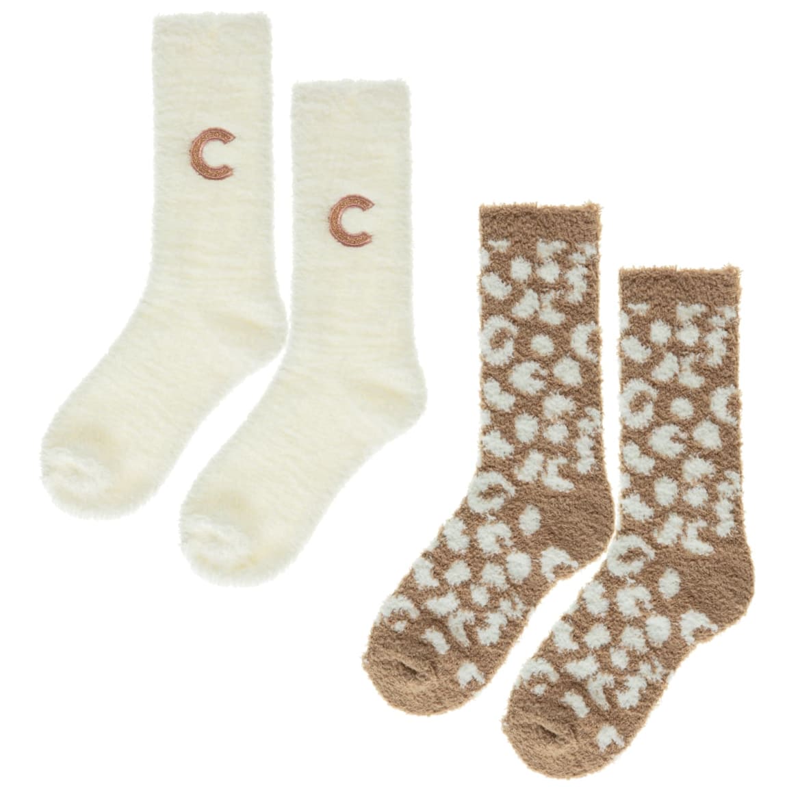 Ladies Alphabet Cosy Socks 2pk