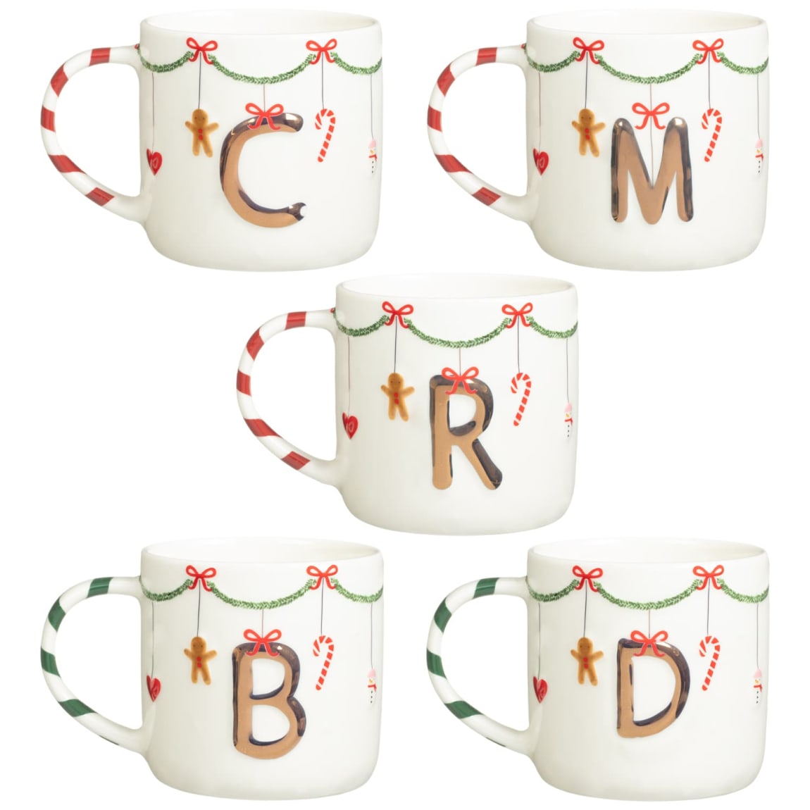 Christmas Alphabet Mug - Assorted