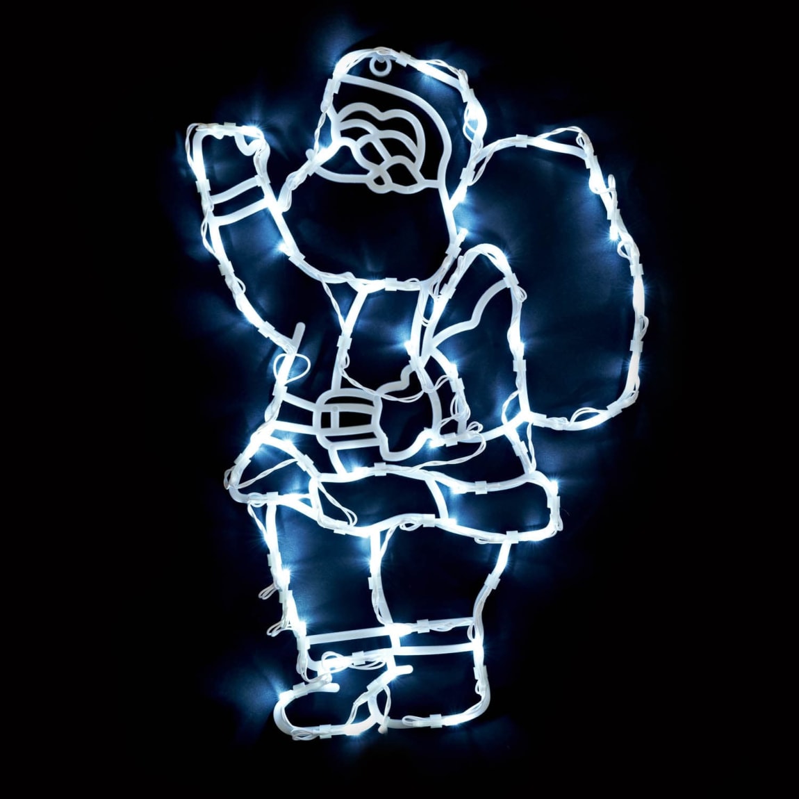 Santa Indoor Silhouette Light - Cool White