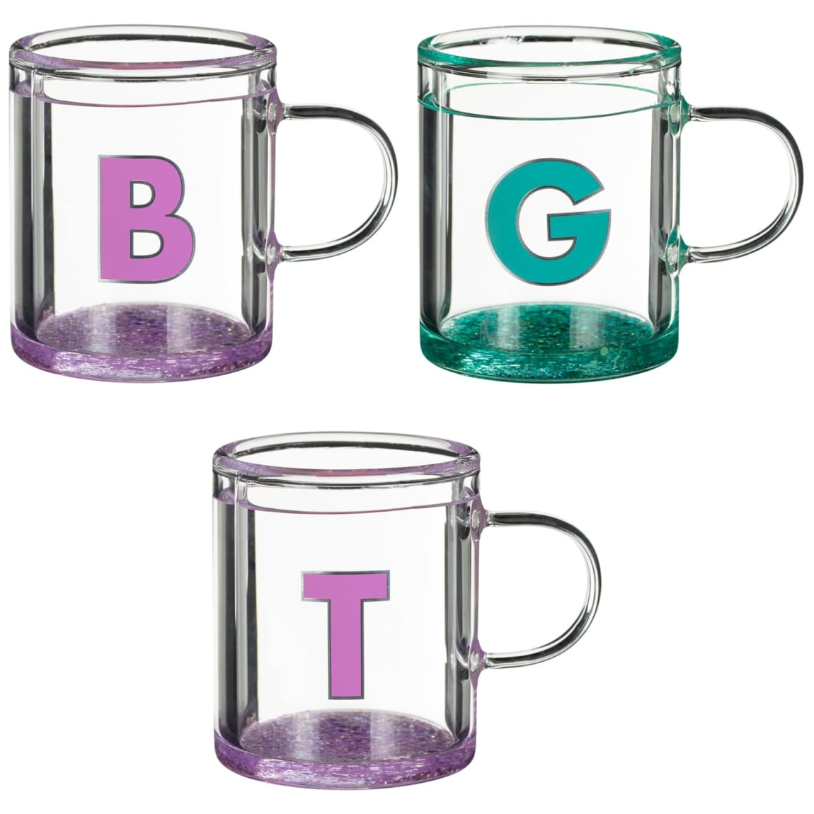 Alphabet Glass Mug - Assorted