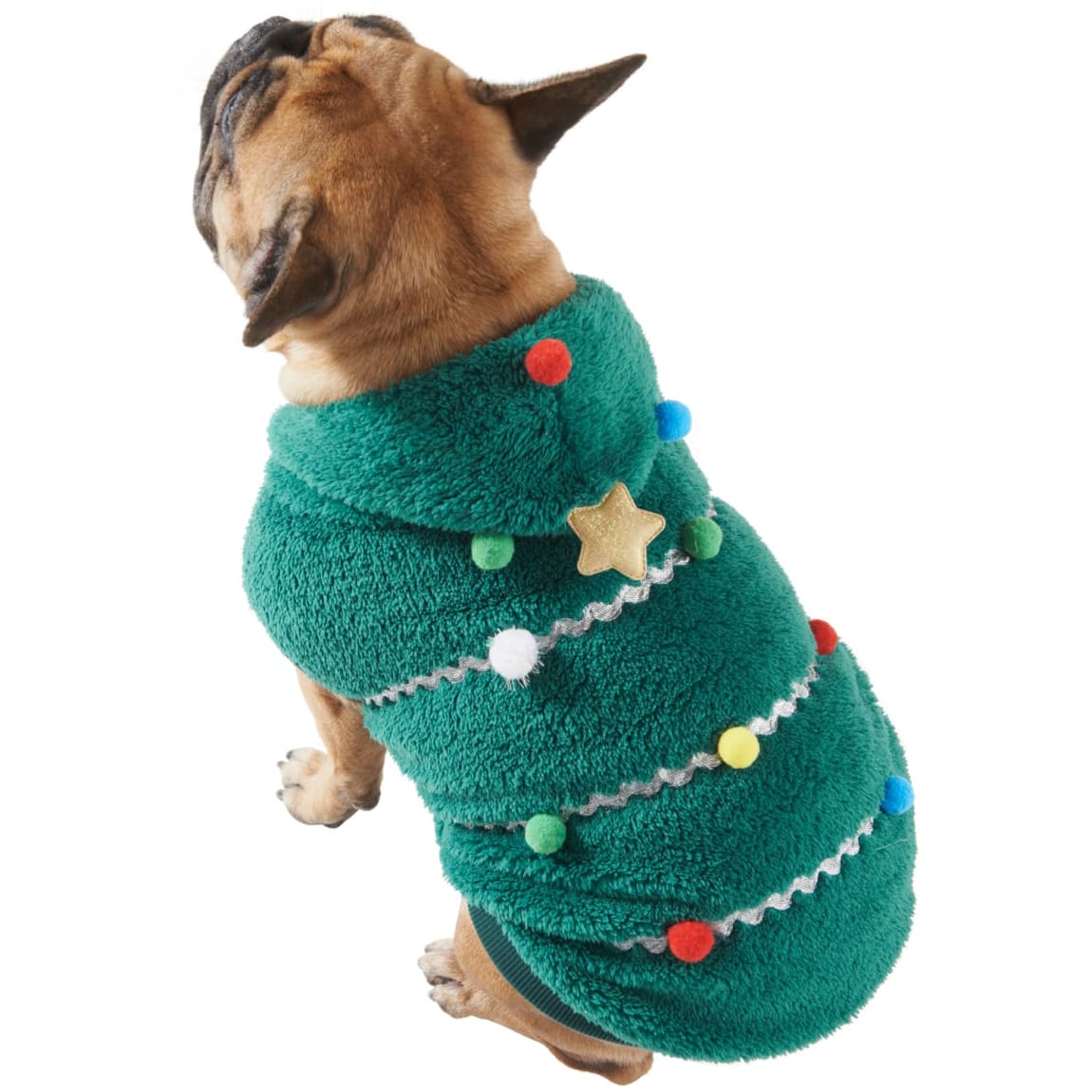 Small Christmas Dog Hoodie - Tree