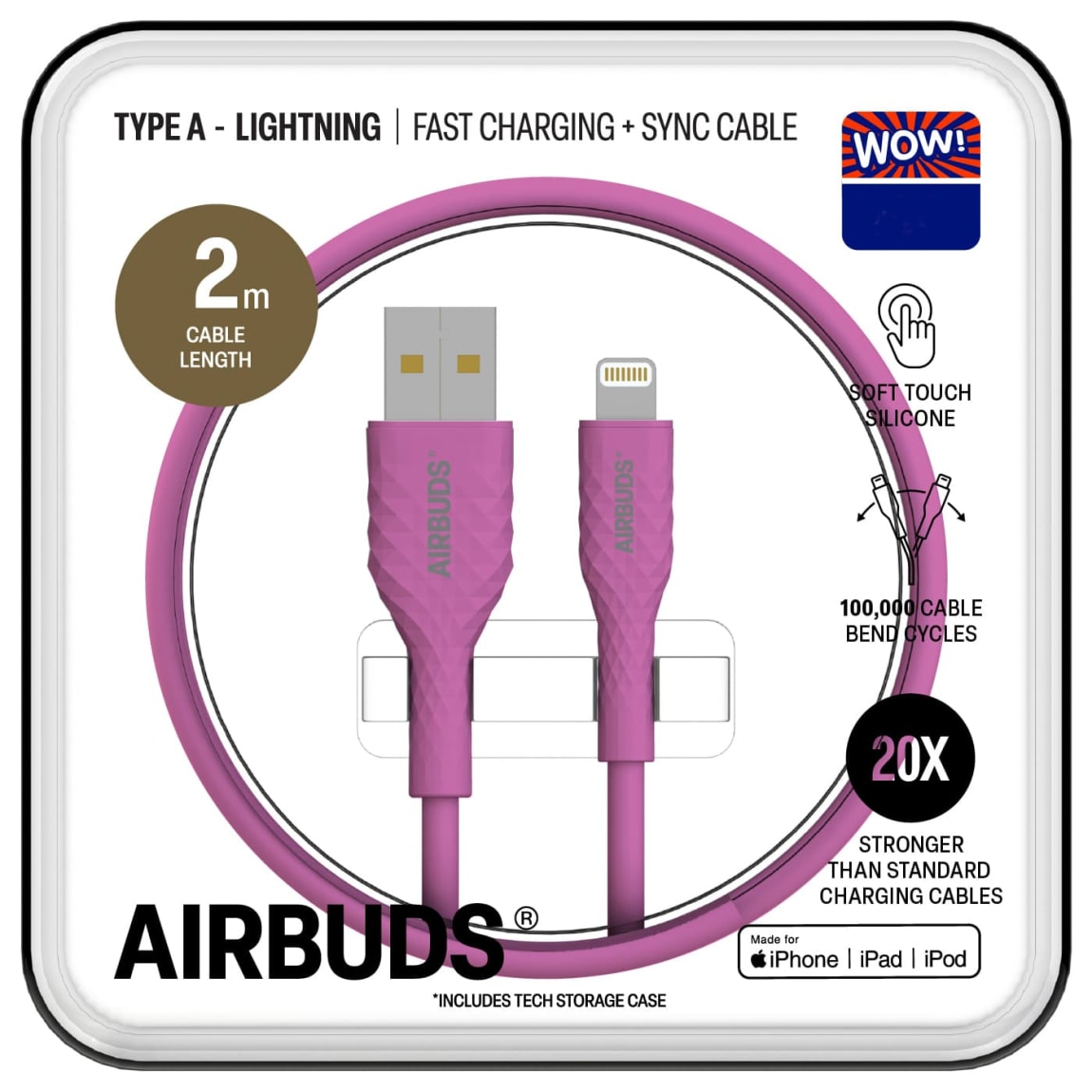 Air Lightning Cable - Pink