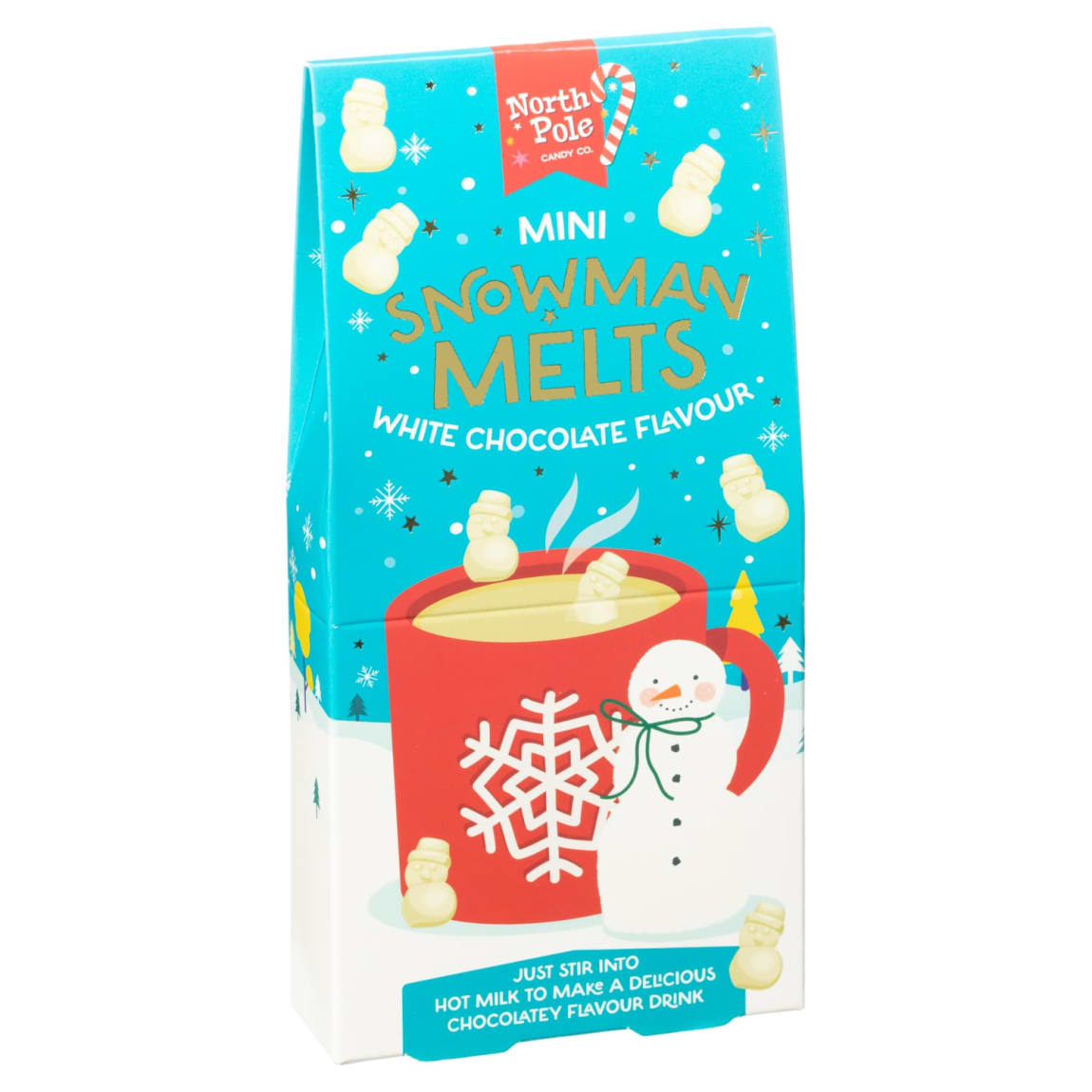 Mini Snowman Melts 50g - White Chocolate