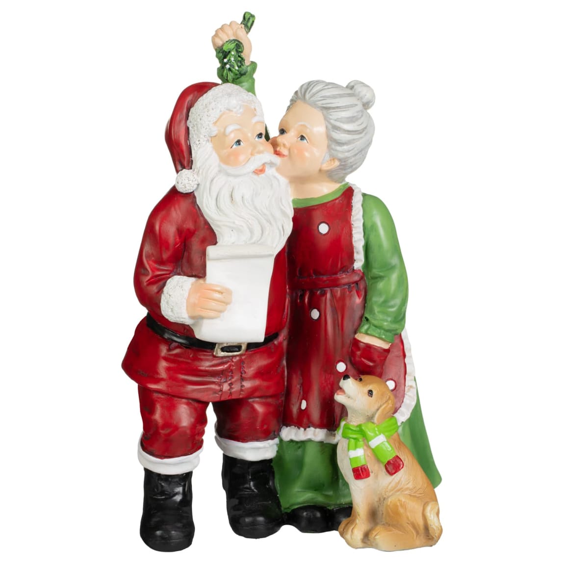 Festive Folklore Mr & Mrs Claus Mistletoe Ornament