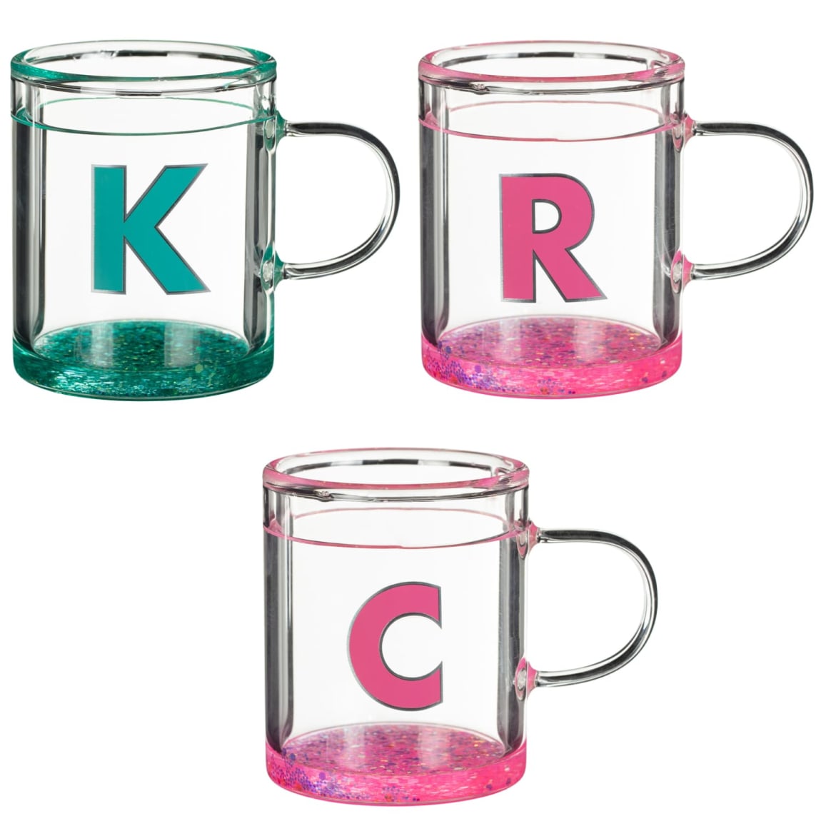Alphabet Glass Mug - Assorted