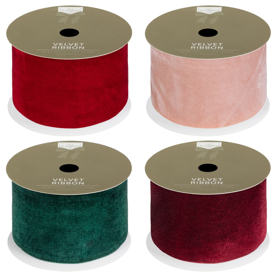 Velvet Ribbon 2m - Assorted