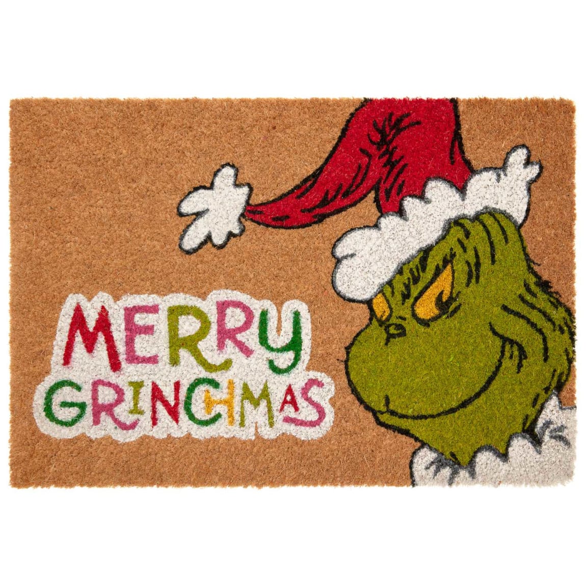 Merry Grinchmas Printed Coir Doormat
