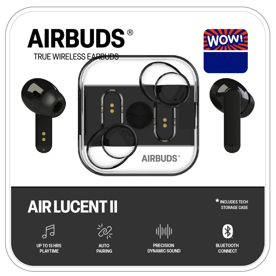 Air Lucent II True Wireless Earbuds - Black