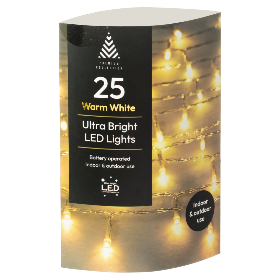 Ultra Bright LED Christmas Lights 25pk - Warm White
