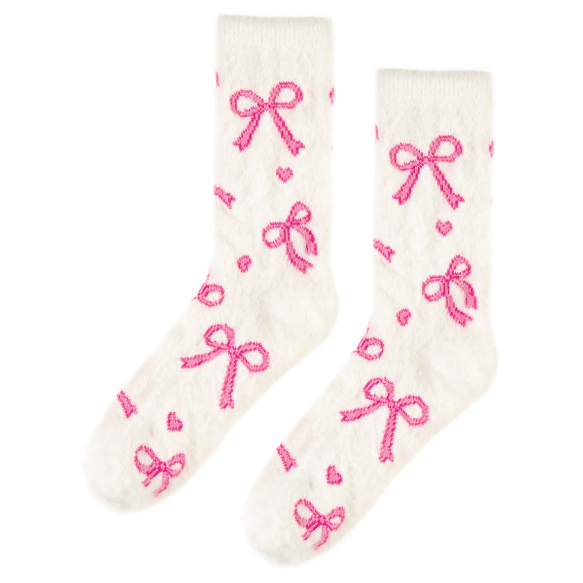 Ladies Cosy Bow Socks 2pk