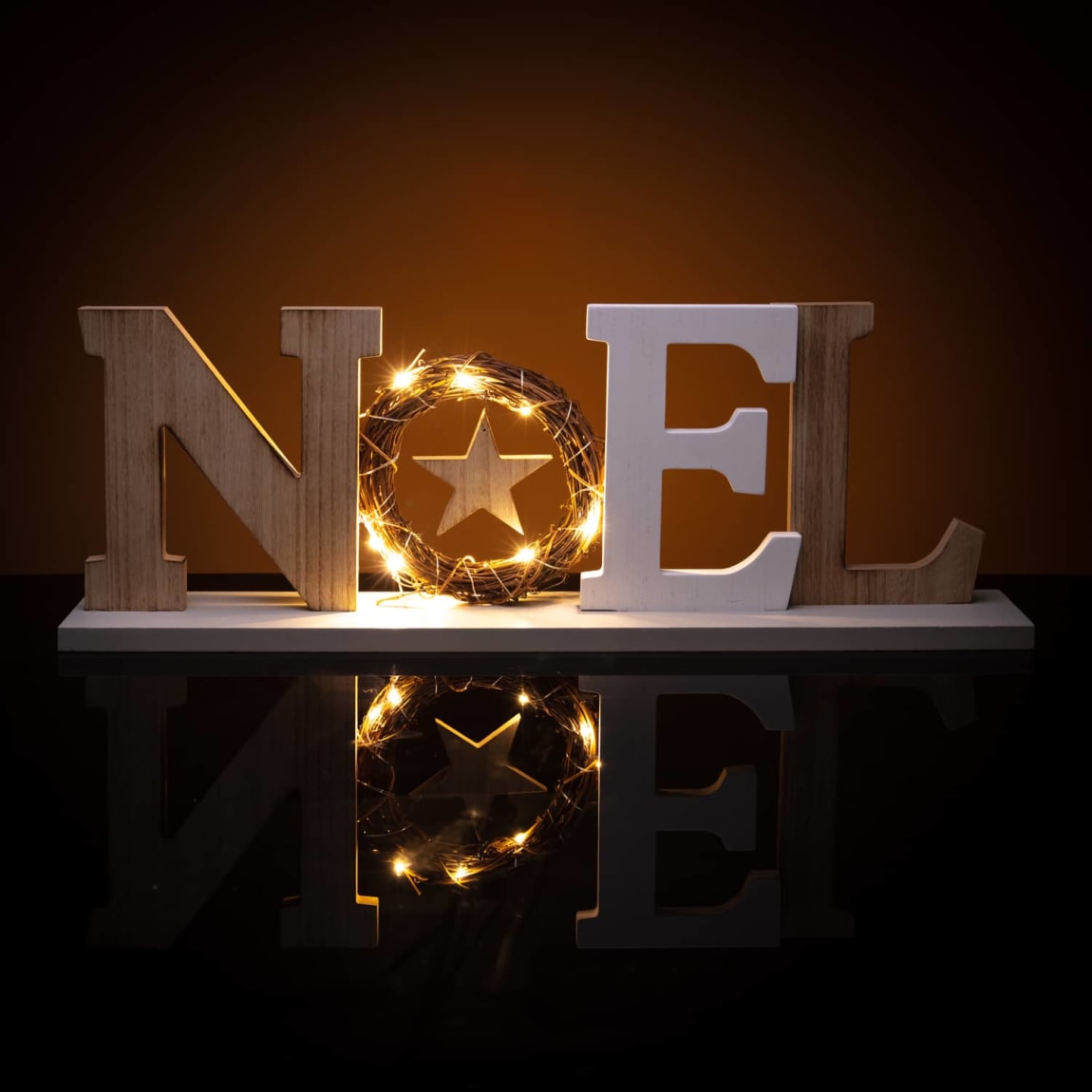 NOEL Light Up Wooden Block