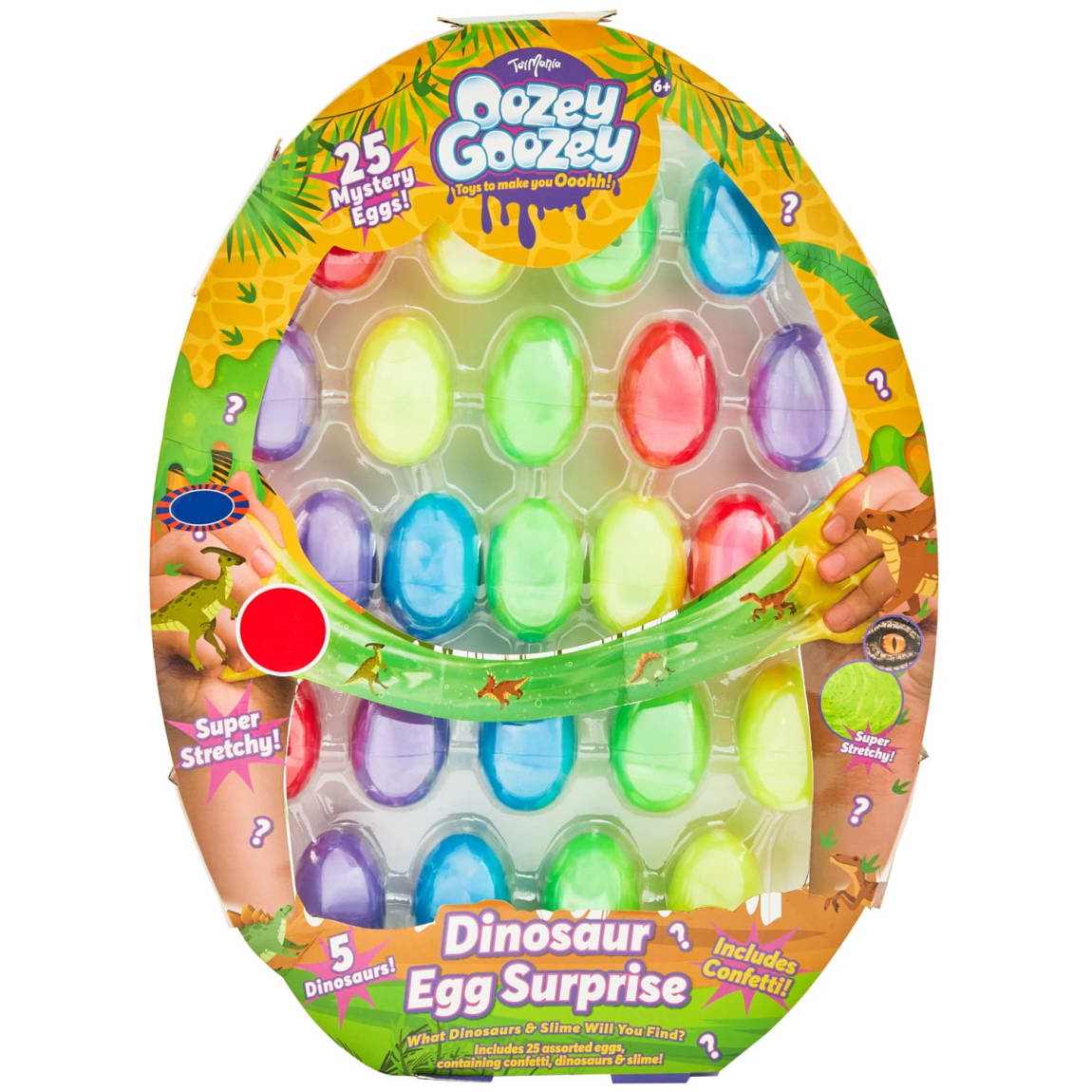 Oozey Goozey Dinosaur Egg Mystery Slime Set 25pcs