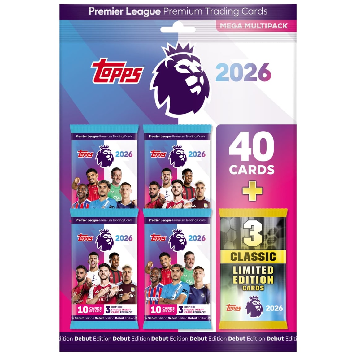 Topps Premier League Debut Edition Trading Cards Mega Multipack