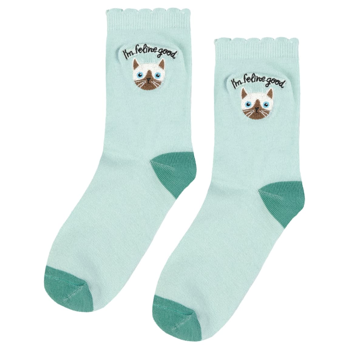A Tale of Tails Cat Breed Socks - Green