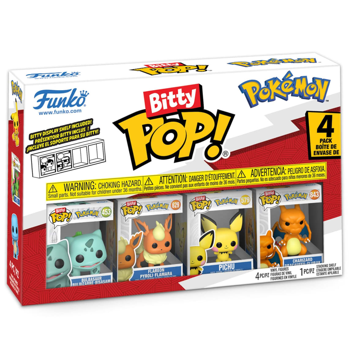 Bitty Pop! Pokemon 4pk - Assorted