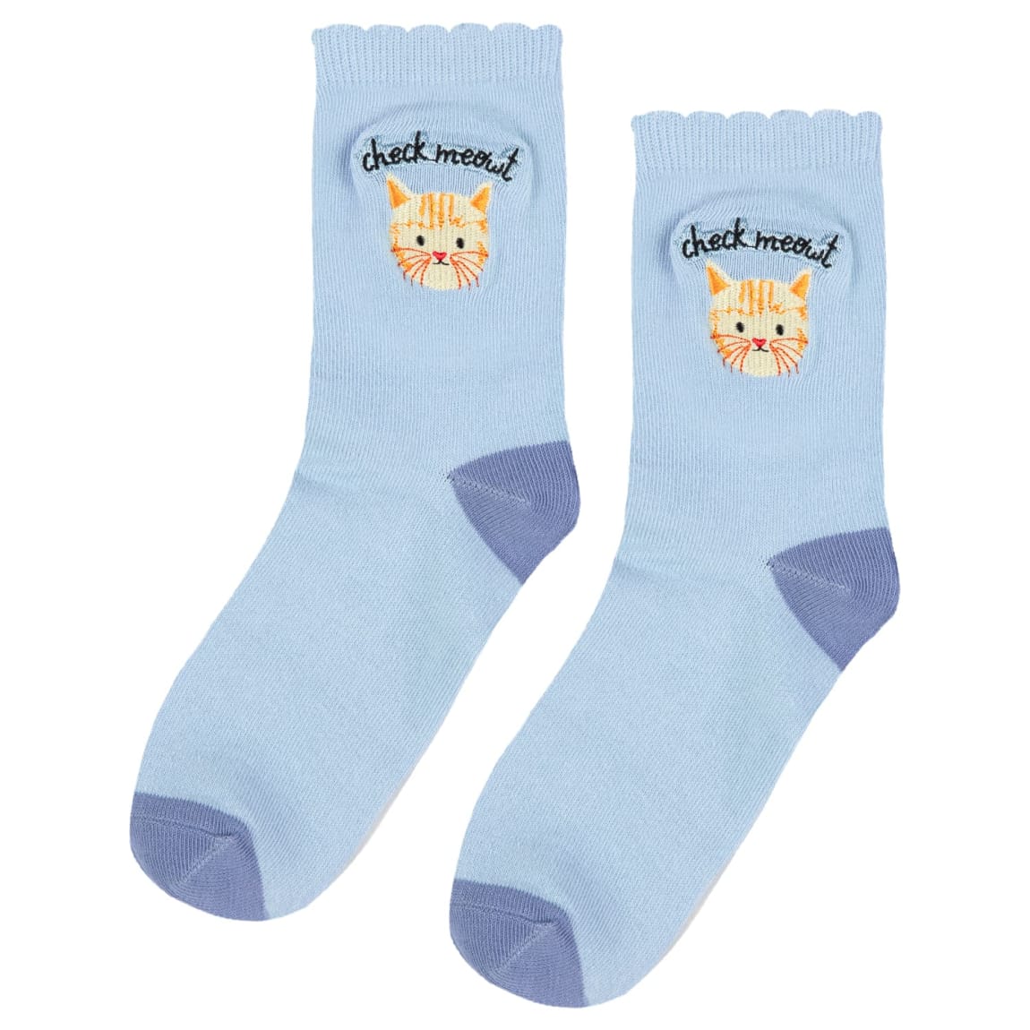 A Tale of Tails Cat Breed Socks - Blue