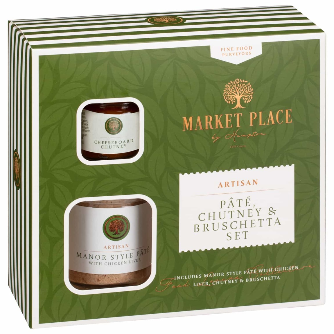 Market Place by Hampton Pâté. Chutney & Bruschetta Gift Set 3pcs