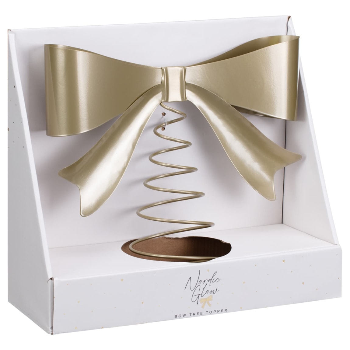 Nordic Glow Bow Tree Topper