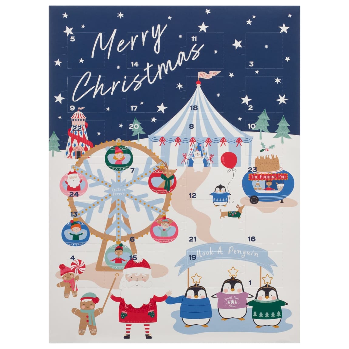 Milk Chocolate Advent Calendar 40g - Winter Fair