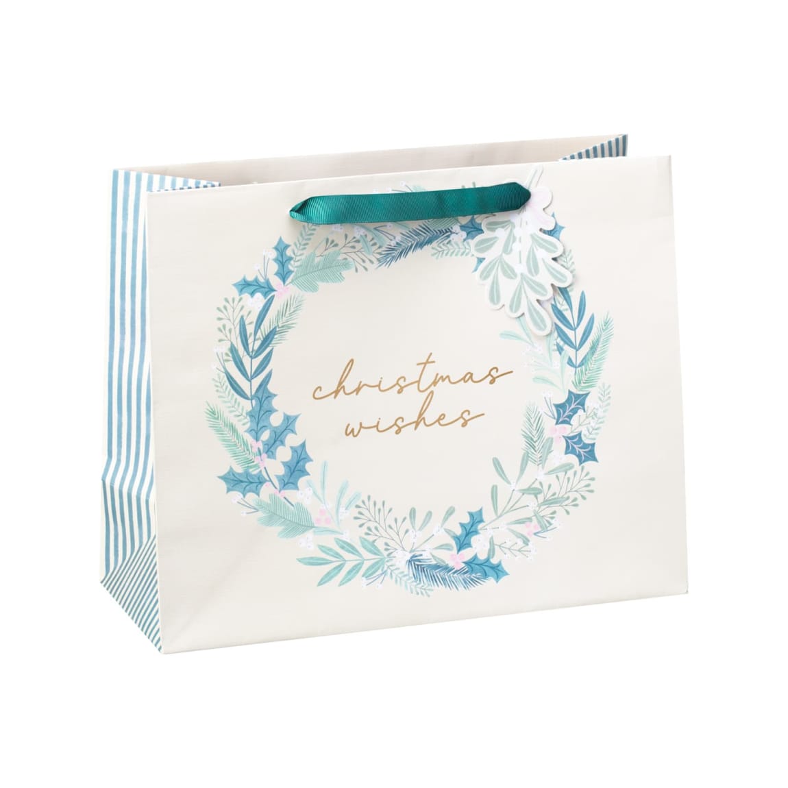 Christmas Foliage Shopper Bag - Christmas Wishes