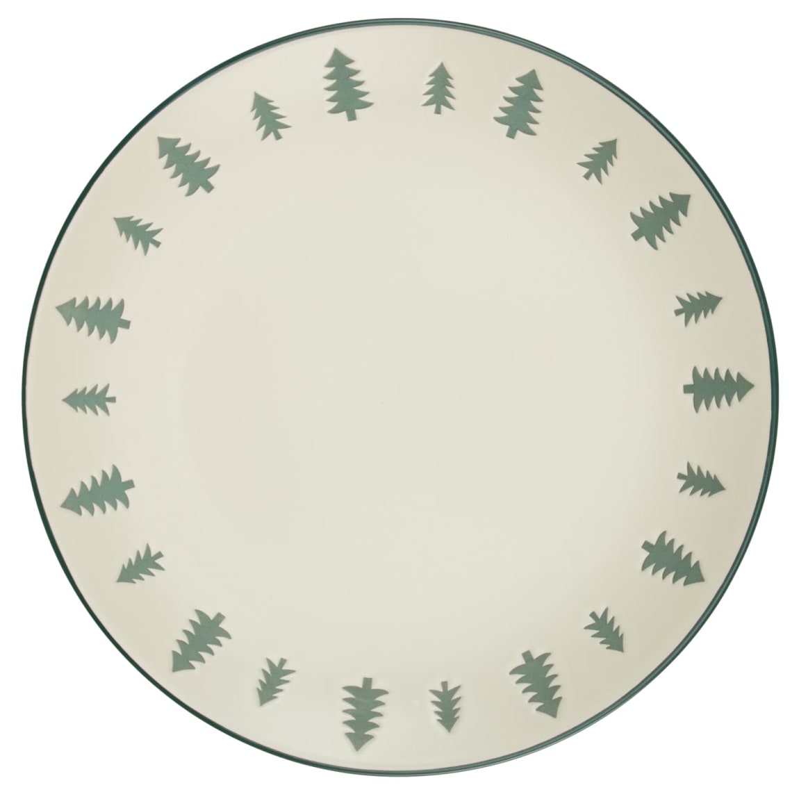 Tree Embossed Dinner Plate 10.5