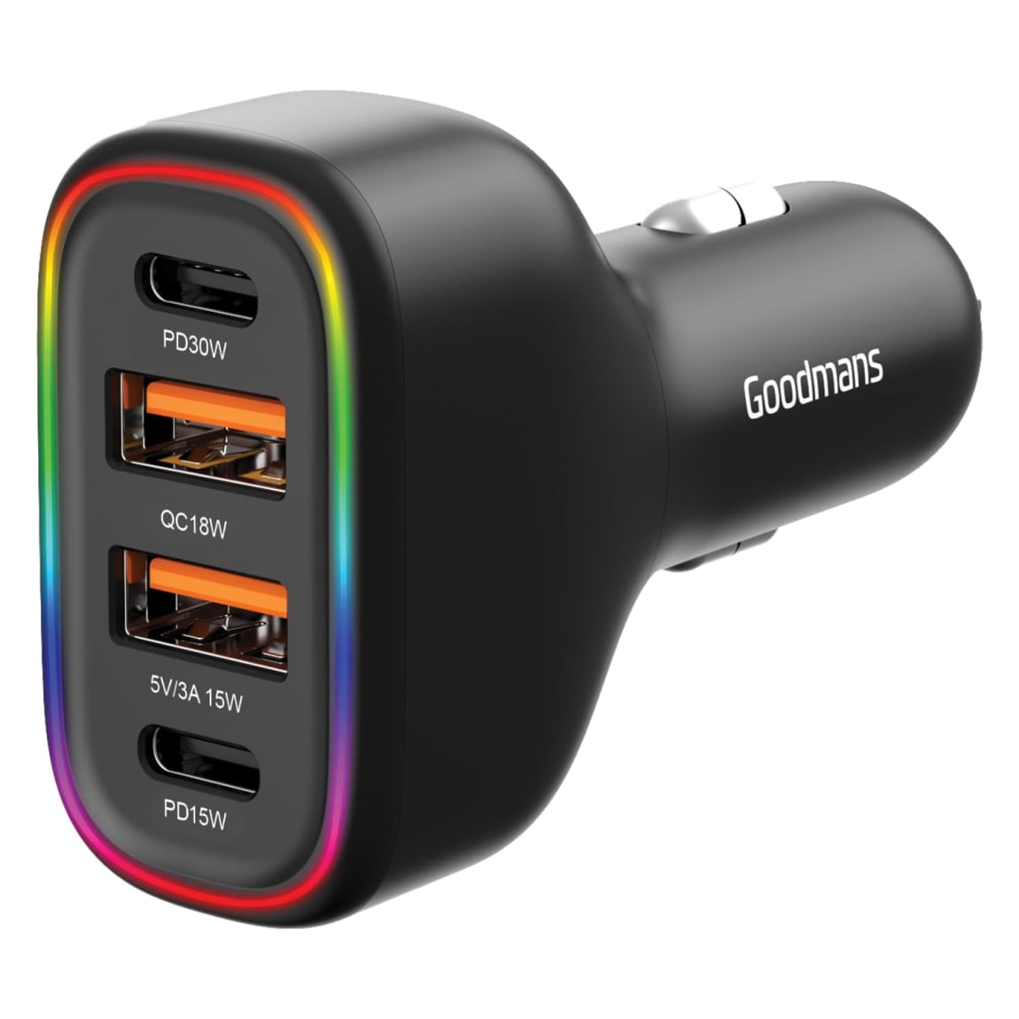 Goodmans 4 Port In-Car PD Fast Charger